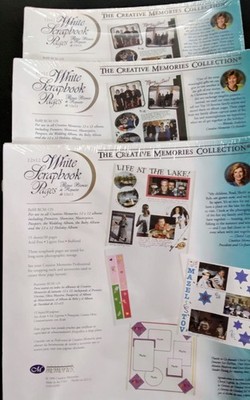 Creative Memories HUGE LOT White Scrapbook Refill Pages & Protectors MORE! LOOK!