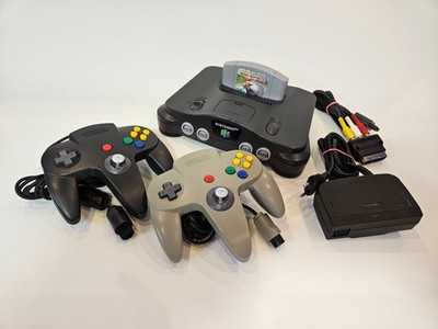 Nintendo 64 Konsole mit Mario Kart 64 & 2 Controllern | Gereinigt & Geprüft  