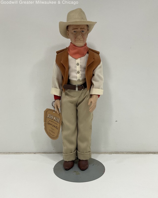 Vintage 1981 Effanbee John Wayne Symbol of the West Doll with Hat & Tag New