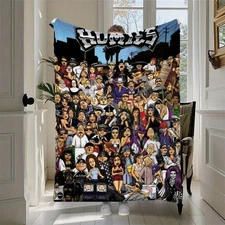 HOMIES Soft Printed Flannel Blanket - Multifunctional Nap Blanket Throw 50*60in