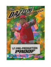 2023 Leaf Vivid Baseball WALBERT URENA Pre-Production Proof ANGELS RC #1/1