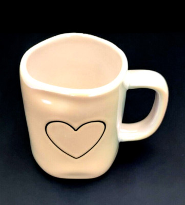 NWOT ''RAE DUNN'' Iridescent Pink Heart Mug For Valentines Day! 22 oz #181 Lovely!