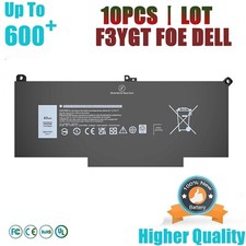 10PCS F3YGT BATTERY FOR DELL Latitude 12 13 14 E7280 E7480 7390 7480 7490 USPS