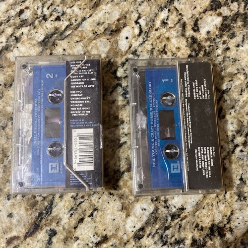 Neil Young “Freedom” and Neil Young + Crazy Horse “Ragged Glory” Cassettes - Imagen 2 de 8