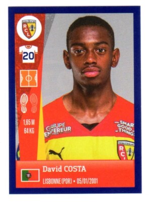 Sticker PANINI FOOT 2023 Ligue 1 #146 David COSTA RC Lens
