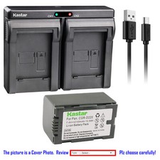 Kastar Battery Dual USB Charger for Panasonic CGR-D16 AG-DVC15P AG-DVC30 PV-GS9