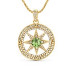 Tryndi Birthstone Necklace for Women - Gold Compass Necklace for Women Unique