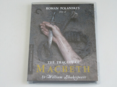 THE TRAGEDY OF MACBETH (Blu-ray, Criterion) Roman Polanski PRISTINE CONDITION!!
