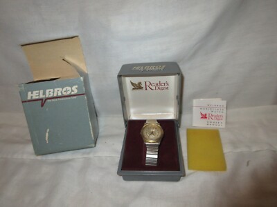 NOS Vintage Readers Digest Promotional Helbros Quartz Watch 