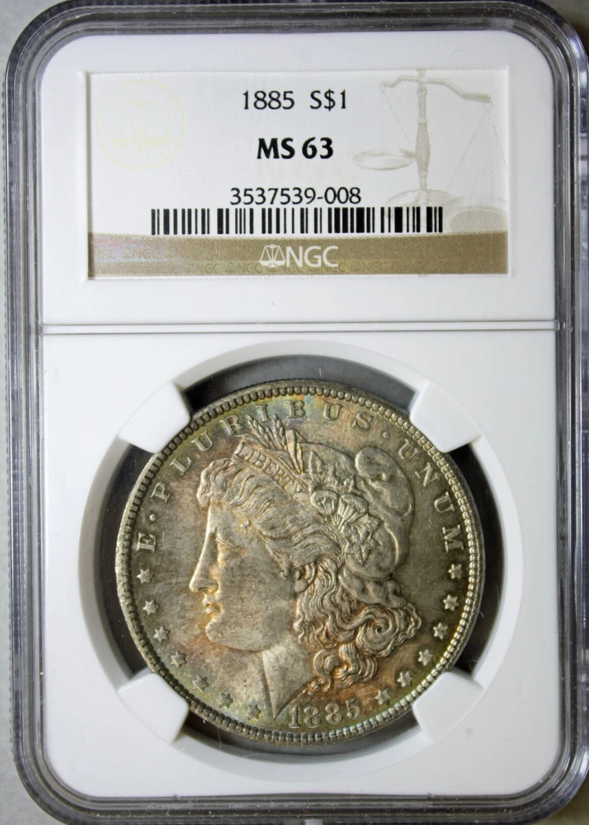 1885年 モルガン銀貨 PCGS MS 63 マクラーレンコレクション II