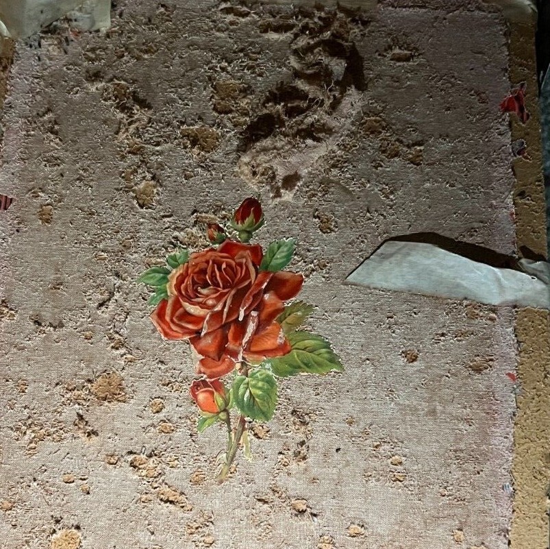 Large, Rounded Top, Keepsake Vintage Trunk Styled Wood & Metal Antique