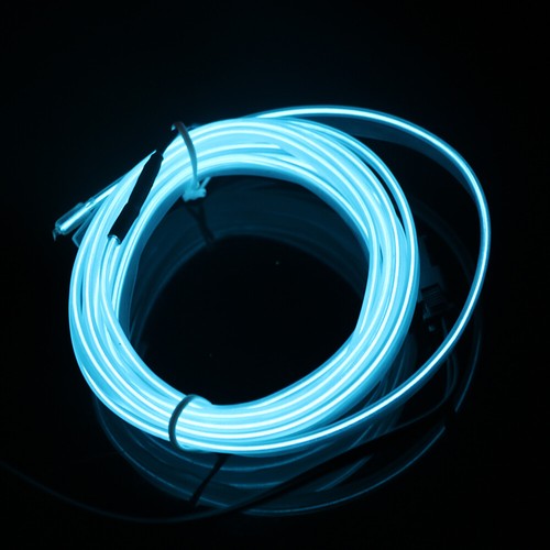 Tira de neón de luz decorativa interior coche luz verde transparente 2m LED El Line  - Imagen 6 de 19