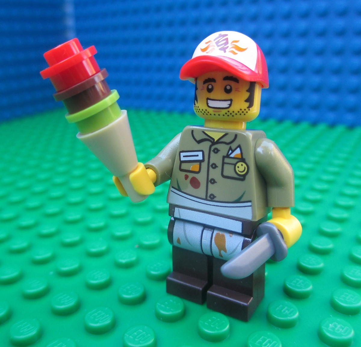 Lego Movie KEBAB BOB Chef Apron Ice Ceam Dagger Knife Minifig