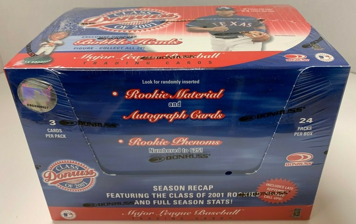DONRUSS CLASS OF 2001 MLB BASEBALL HOBBY BOX ALBERT PUJOLS ROOKIE