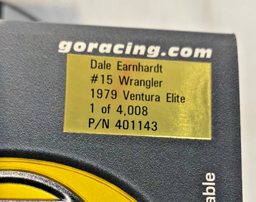 1979 ELITE 1/24 Dale Earnhardt Sr #15 Wrangler Ventura PN 401143 #2586 of 4008 - Picture 8 of 8