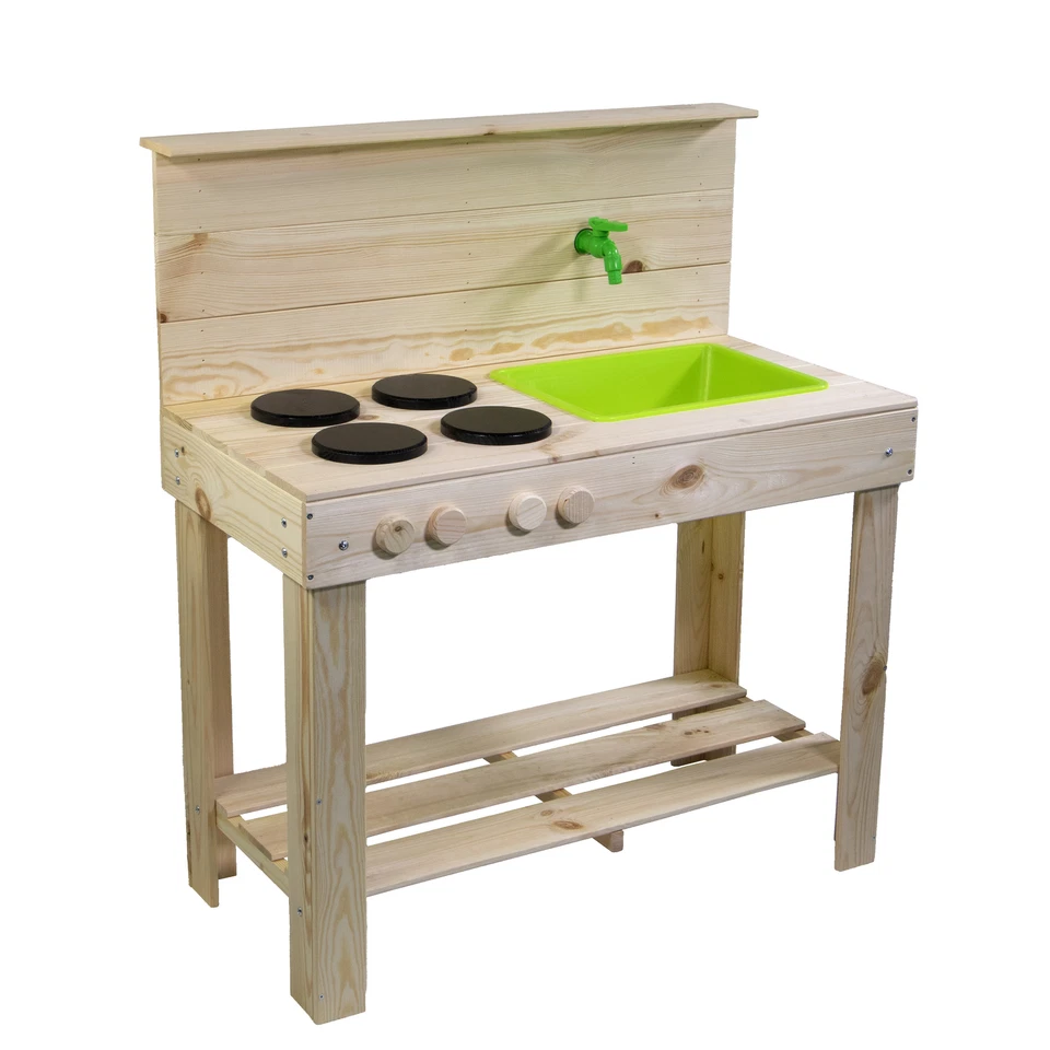 STANZE GARTENCENTER GMBH mgc24 Matschküche M, Outdoor Spielküche für Kinder aus Kiefernholz