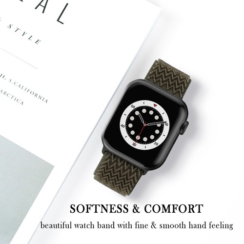 Per Apple Watch Serie 7 6 5 4 3 2 1 Cinturino Orologio Nylon 38mm 40mm 42mm 44mm - Foto 22 di 51