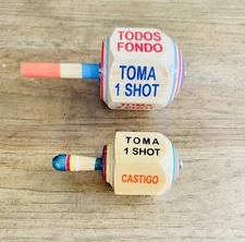 2 Wood Toma Todo Toma Shot 1 Big Wood Size And 1 Regular Size BIG Mexican