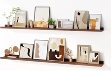 Floating Picture Ledge Shelves for Wall Set of 2,55InchPicture Shelf for Wall 