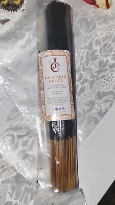 Pumpkin Spice Incense sticks 11'' - 100 sticks per pack. Handmade / Dipped. USA