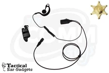 Quick Release Police Earpiece Falcon Lapel Microphone MA-Com P7200 P5100 Jaguar