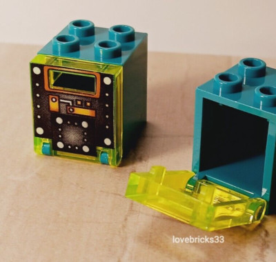 LEGO Computer Box Container LOM Star Wars Turquoise Barge Spaceship Time Lock