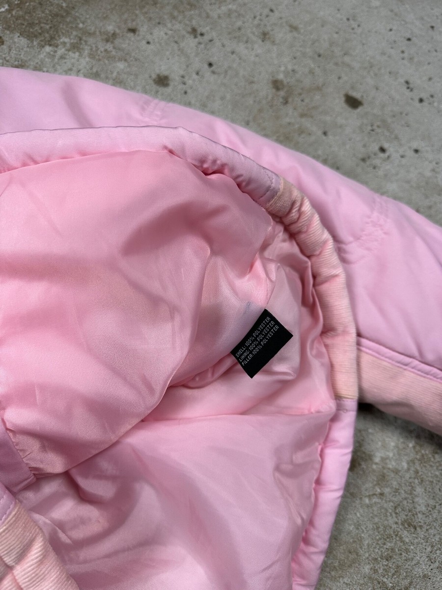 Vintage Y2K N2B Type Pink Faux Fur Bomber Jacket archive rare
