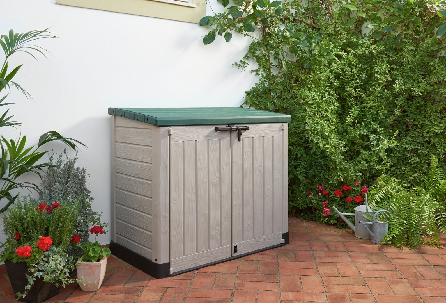 Keter Store It Out Max 1200L Storage Box Beige/Green 7290106922655 eBay