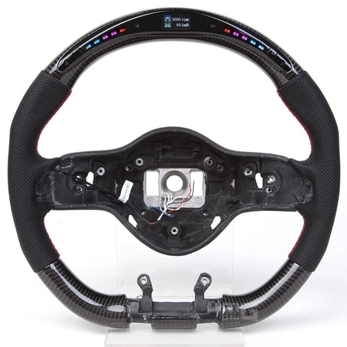  For Mercedes Benz AMG G63 C E S GLE 2018-2020 Carbon Fiber LED Steering Wheel - Picture 2 of 8