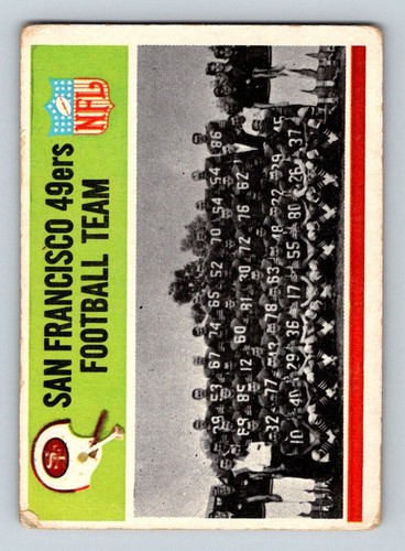 San Francisco 49ers #169 1965 Philadelphia card