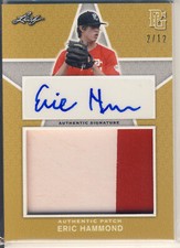 ERIC HAMMOND 2020 Leaf Perfect Game PG National Showcase PATCH AUTO /12 GEORGIA