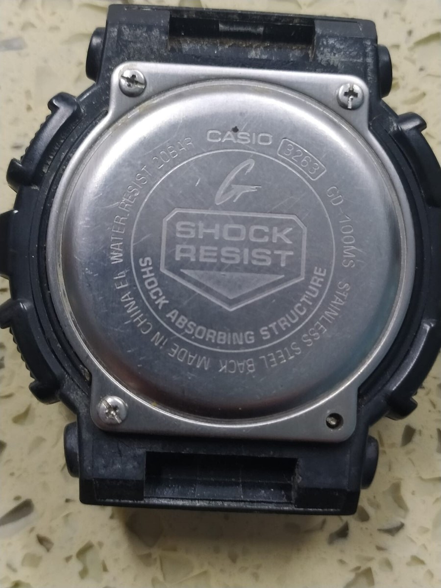 Vintage CASIO G-shock GD-100MS mod 3263 Working