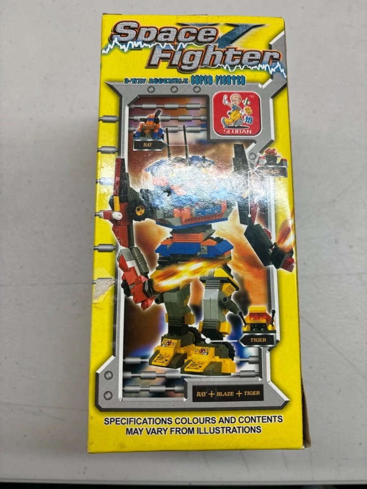 Sluban Building Bricks Space Fighter M38-B7800 Tiger 157Pc NEW - Image 3 of 4