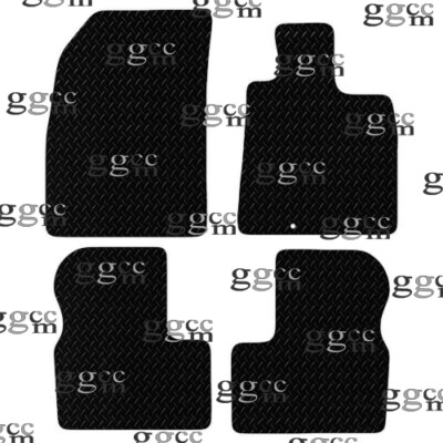 FOR NISSAN MICRA 2010 TO 2017 TAILORED BLACK RUBBER CAR FLOOR MATS SET. (1 CLIP)