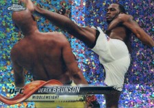2018 Topps UFC Chrome DEREK BRUNSON #66 DIAMOND HOT BOX REFRACTOR SP