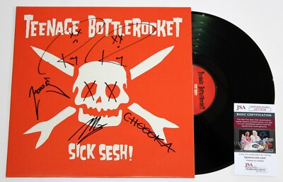 TEENAGE BOTTLEROCKET SIGNED SICK SESH! LP VINYL RECORD ALBUM