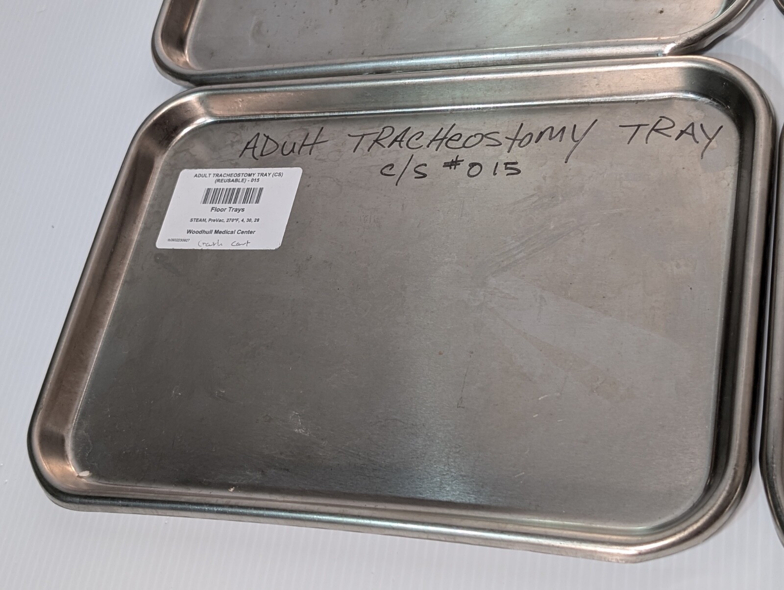 Lot of 6 Stainless Steel Instrument Trays: Vollrath, Polar Ware, more 10"x13.5"