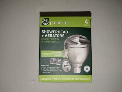 GREENLITE WATER SAVING KIT Fixed Shower Head, Bathroom & Kitchen Aerators
