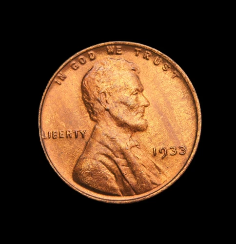1933 Lincoln Wheat Cent  UNC Wood Grain