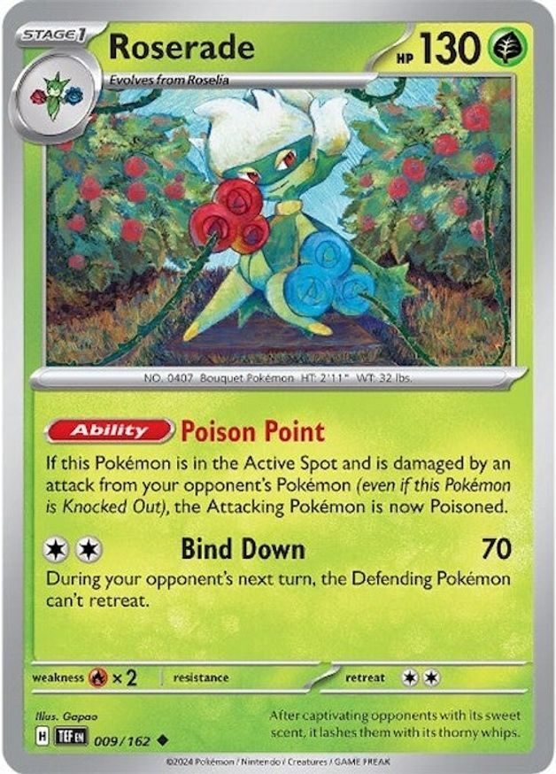 Pokemon Roserade (9/224) Temporal Forces LP