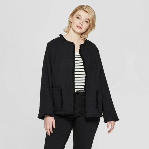 Women's Plus Size Tweed Jacket - Ava 