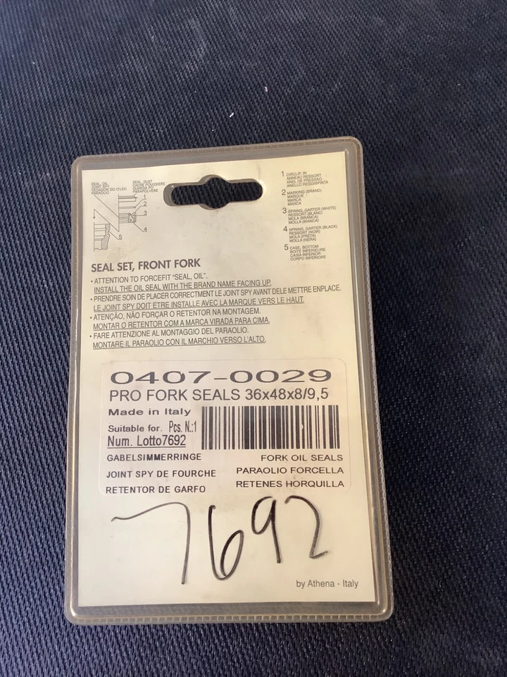 Parts Unlimited - PUP40FORK455091 - Front Fork Seals, 36mm x 48mm x 8/9.5mm - Image 2 of 2