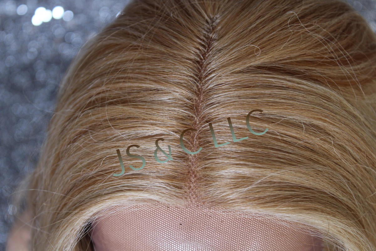 Fulllace Blonde mix wig color 2216 blonde … Lace Front Short Butterscotch Light Blonde Light Brown Mix  main image 2