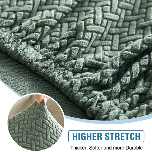 Dicke Jacquard Sofakissenbezüge Schoner Couchbezüge Anti-Staub Schonbezug - Bild 19 von 35