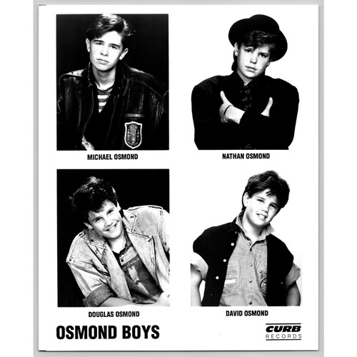 The Osmond Boys Pop Rock R&B Family Boy Band 80s-90s Glossy Music Press ...