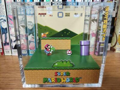Super Mario World - Donut Plains Handmade Diorama -Gameboy Gaming Cube-Fanart