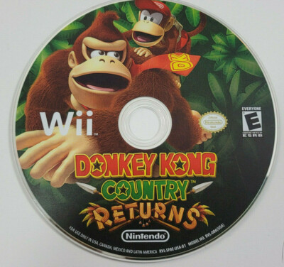 DONKEY KONG COUNTRY RETURNS NINTENDO WII GAME