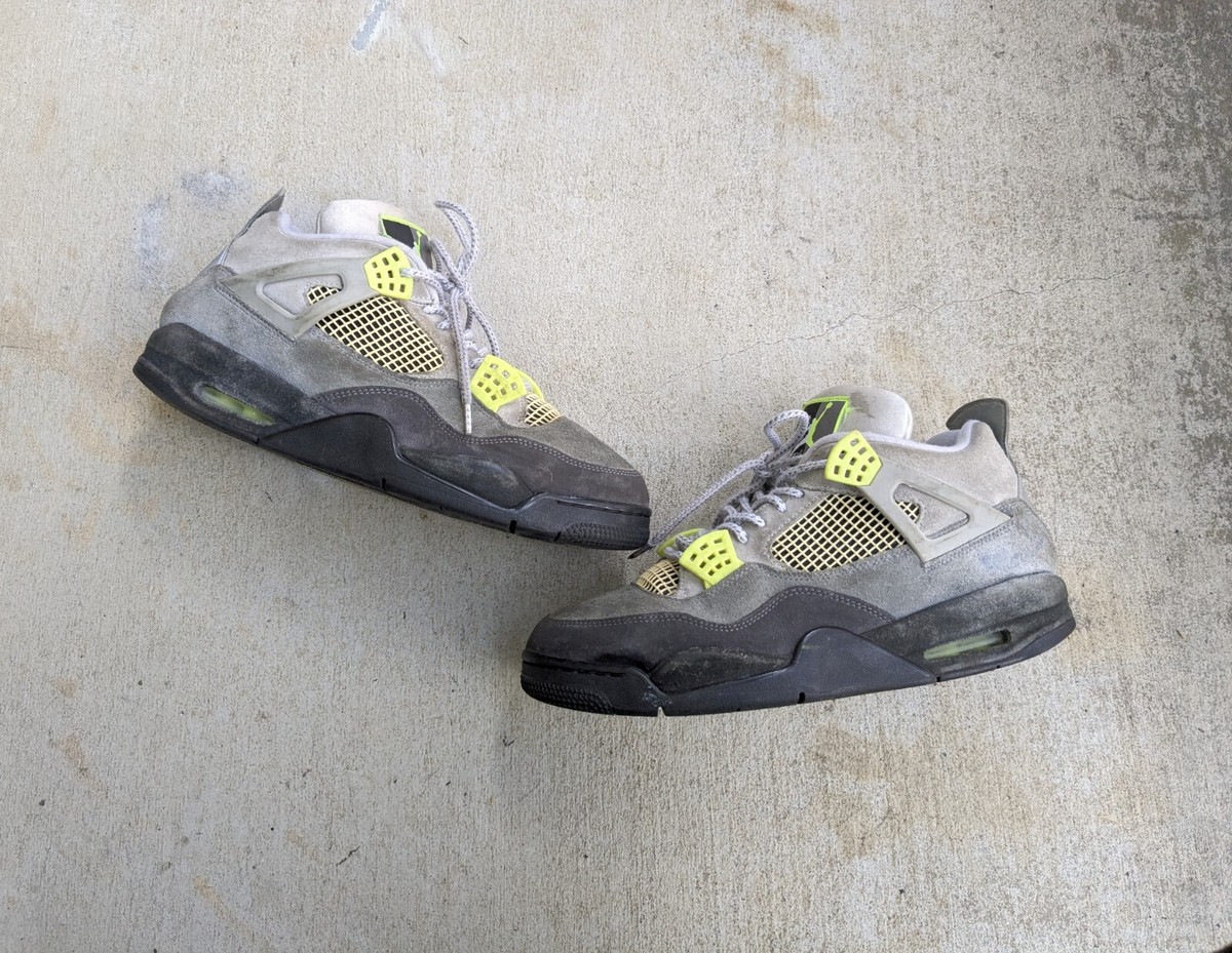 Size 13 - Air Jordan 4 SE Neon 95 CT5342-007 OG IV Retro Grey