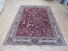 10'2 X 14 Hand Knotted Red Hunting Scene Tabrez Oriental Rug G6651
