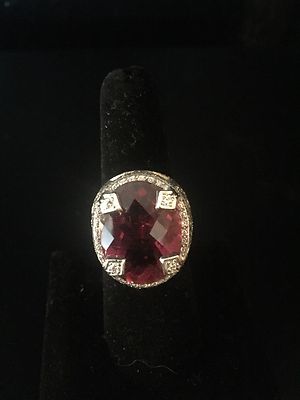 LOREE RODKIN Gorgeous Pink Tourmaline & 18K White Gold & Diamond
